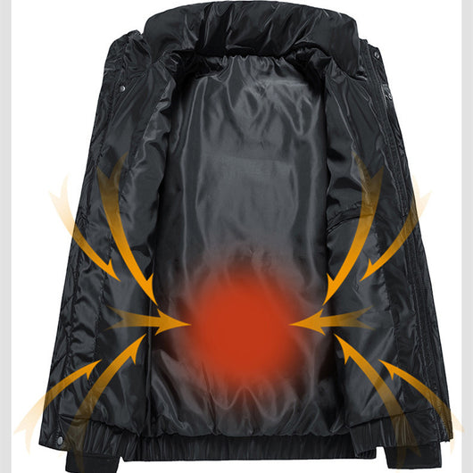 Chamarra Acolchada Urbana para Hombre con Diseño de Letras - Image 5