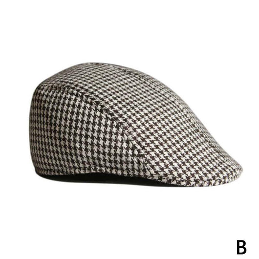 Boina de Lana a Cuadros para Padres e Hijos - Estilo Casual Pied de Poule - Image 12