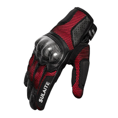 Guantes de Motociclista Transpirables en Fibra de Carbono con Protección Anticaída - Image 11
