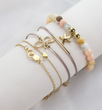 Set de Pulseras Bohemias Vintage con Cuentas y Amuletos para Mujer - Image 2