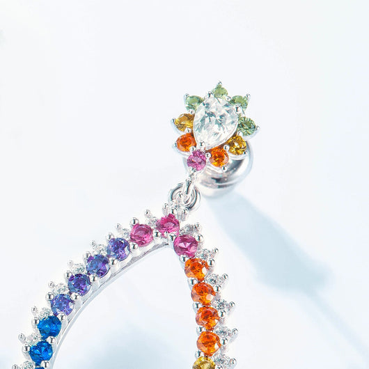 Aretes de Circonita Multicolor para Mujer - Image 3