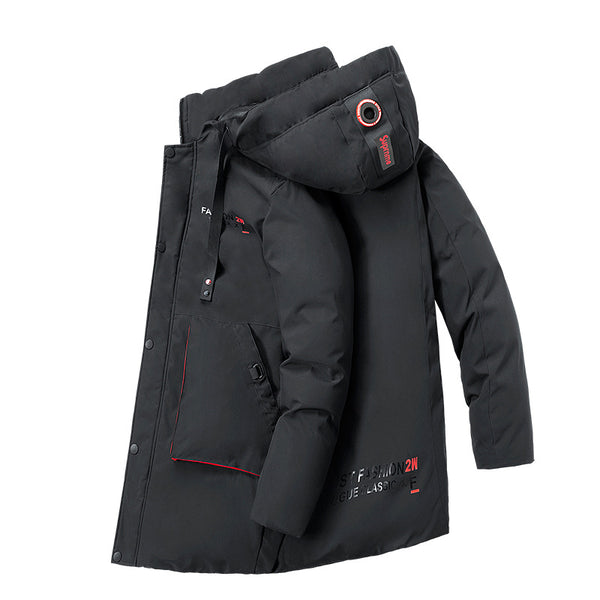 Abrigo Impermeable Grueso y Cálido con Capucha para Hombre