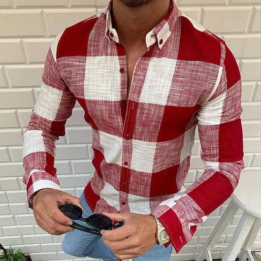 Camisa Clásica de Botones con Manga Larga Estilo Europeo - Image 6