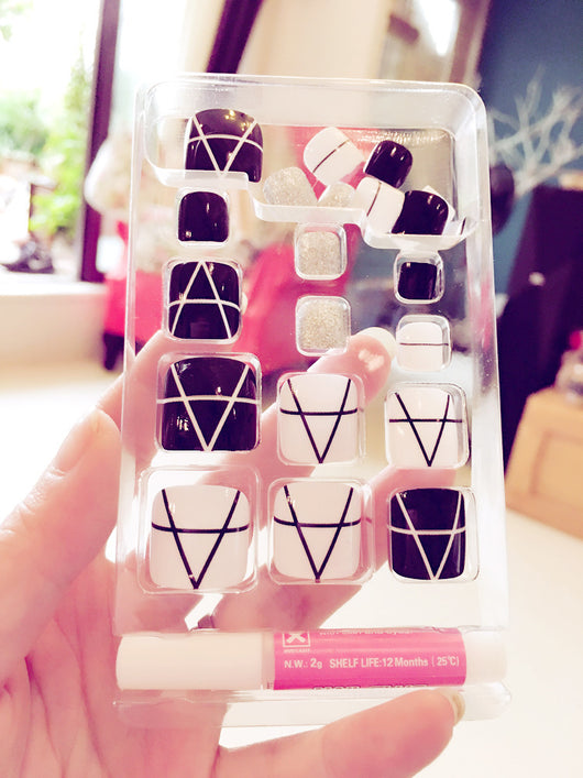 Uñas Acrílicas Artificiales Pro 24 Piezas Adhesivas - Image 31