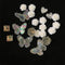 Sneakers Flower Accessories Decorative Buckle Black Diy Butterfly 22pcs