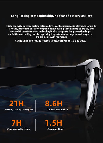 Gafas Inteligentes con Cámara HD y Traducción por IA - Image 13
