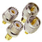 Kit de 4 Conectores UHF PL259 Macho-Hembra SO239 para Intercomunicadores de Motocicleta