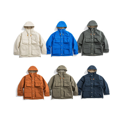 Chaqueta Funcional Retro Guochao - Estilo Casual Americano con Múltiples Bolsillos para Hombre - Image 7