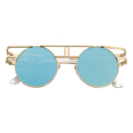 Gafas de Sol Steampunk Vintage Redondas para Hombre y Mujer - Image 8