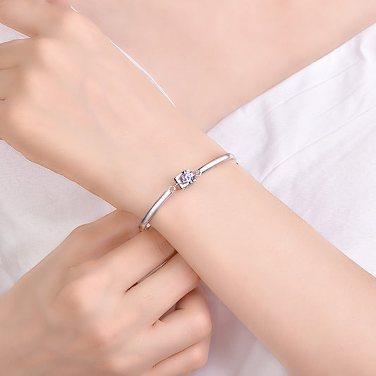 Pulsera de Plata Esterlina 925 con Corazón Delicado