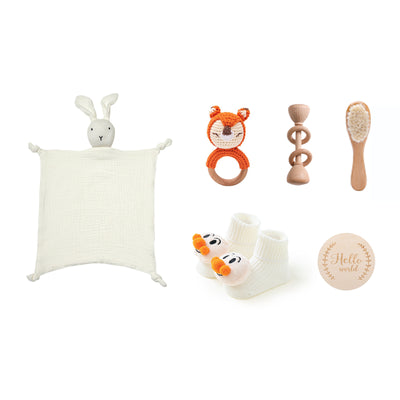 Conjunto de Baño Confort Bebé: Toalla con Sonajero Conejo - Image 12