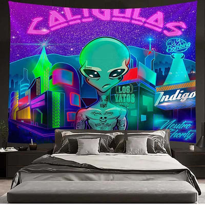 Tapiz Decorativo con Estampado Alien - Tela de Fondo para Pared - Image 41