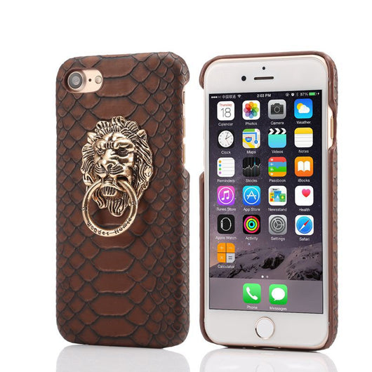 Funda iPhone XS Max con Diseño de Cabeza de León en Cuero - Compatible Apple - Image 18