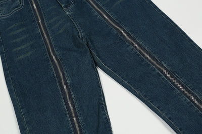 Jeans Deconstructidos con Cierre Lateral - Estilo Urbano Deslavado - Image 5