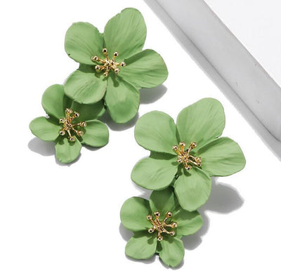 Aretes de Doble Flor - Image 3