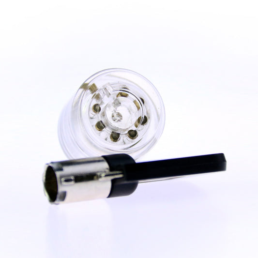 Cilindro de Cerradura de Flor de Ciruelo Transparente con 7 Esferas - Personalizable