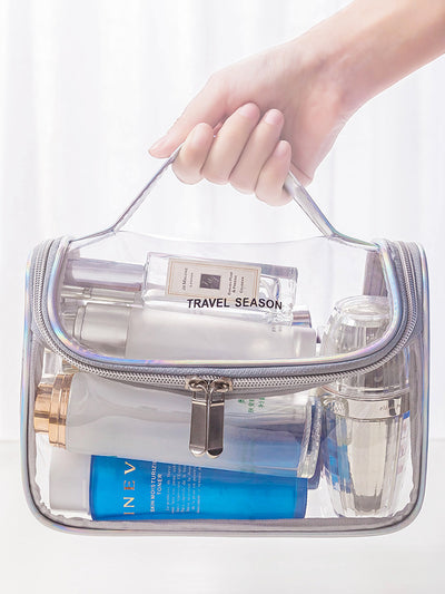 Bolsa de Cosméticos Transparente de Gran Capacidad Impermeable - Image 3