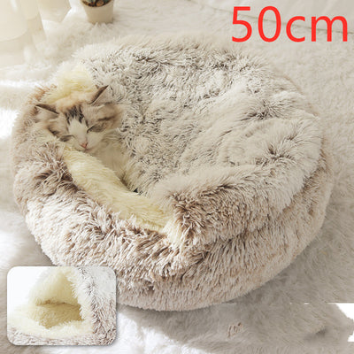Cama 2 en 1 para Perros y Gatos - Cama Cálida de Felpa Suave Tipo Casa - Image 145