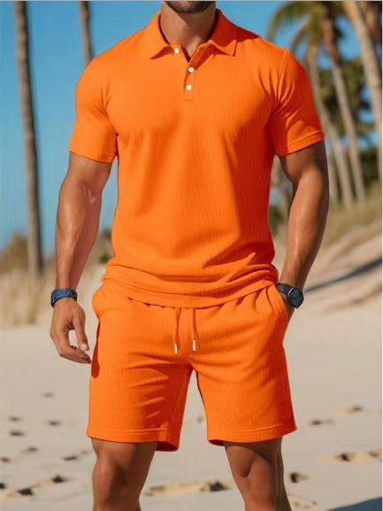 Conjunto Polo y Shorts Deportivo Slim Fit para Hombre - Perfecto para Verano - Image 25