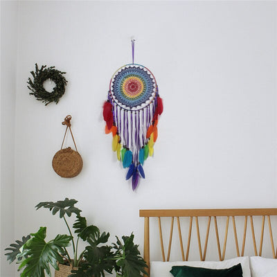 Pompones de Plumas Arcoíris 35cm | Decoración Bohemia Hecha a Mano para Habitaciones Infantiles - Image 6