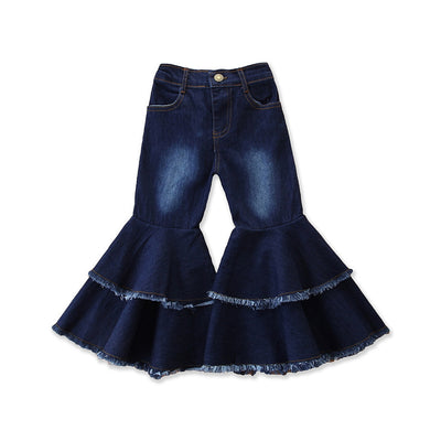 Pantalones Acampanados para Niñas - Jeans de Pierna Ancha Moderno - Image 7