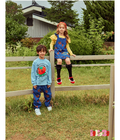 Camiseta Infantil Suelta con Dibujos Animados en Inglés - Image 42