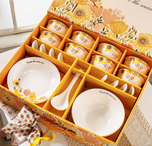 Juego de Vajilla de Cerámica con Cubiertos - Regalo Elegante - Image 6