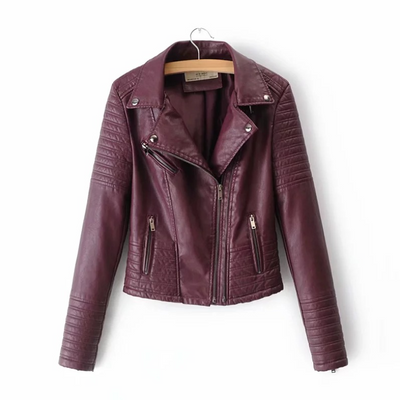 Chaqueta de Cuero para Motocicleta Mujer - Image 22