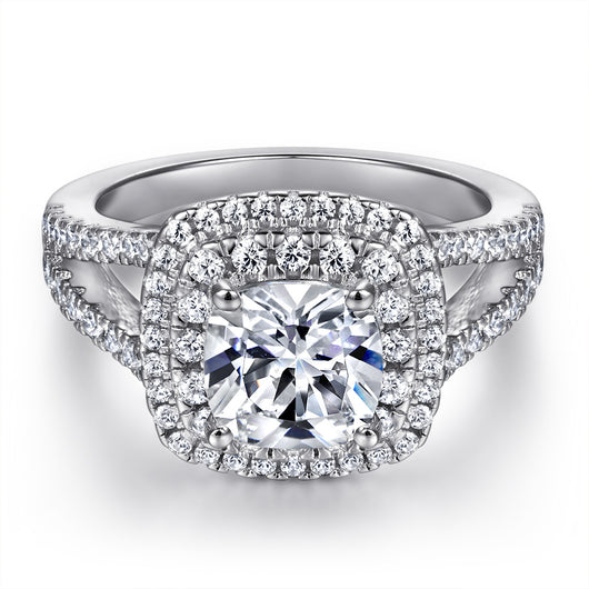 Anillo de Diamante Simulado con Circón Incrustado para Compromisos - Image 8