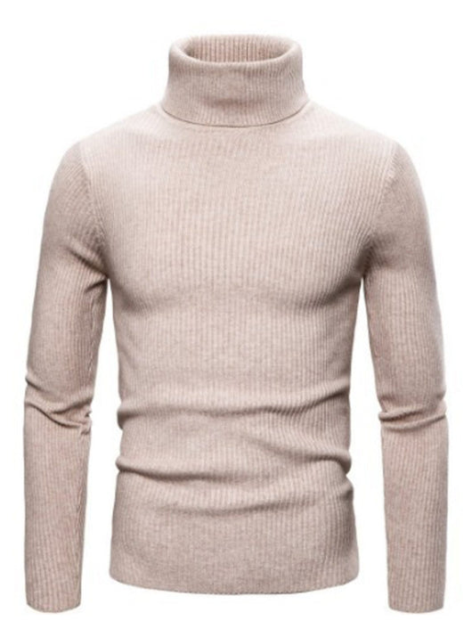 Suéter Slim Fit Cuello Alto para Hombre - Otoño e Invierno - Image 28