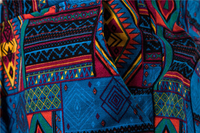 Pantalones de Lino Estampados Talla Grande - Image 4