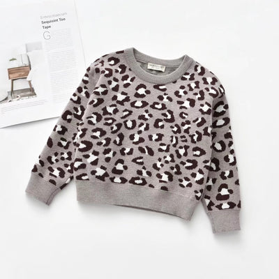 Suéter Infantil Estilo Coreano con Estampado de Leopardo - Image 11