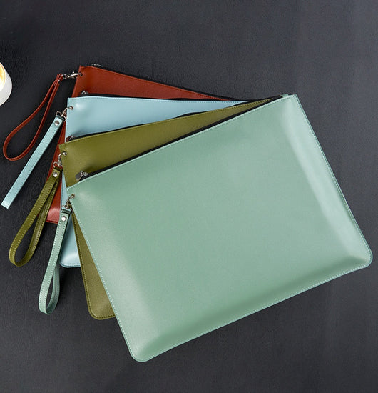 Organizador de Cuero Impermeable de Alta Capacidad para Contratos y Documentos - Image 27