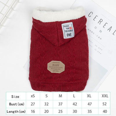 Suéter Cálido con Capucha para Mascotas - Invierno y Otoño - Image 25