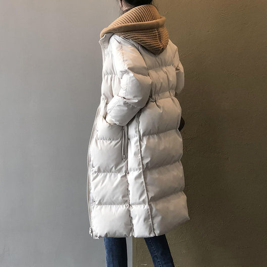 Chaqueta Acolchada Suelta con Capucha para Mujer - Image 3