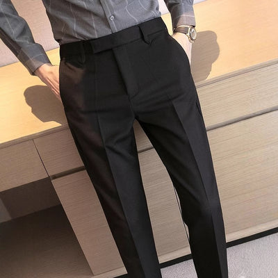 Pantalones de Vestir Clásicos Británicos para Hombre - Image 3