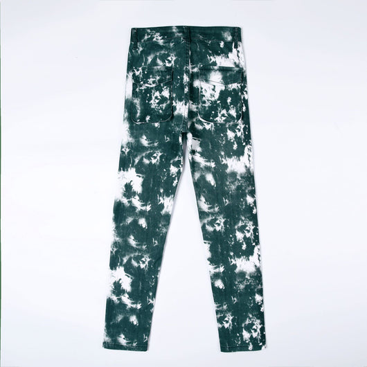 Jeans Rectos Tie-Dye Artesanal para Hombre - Image 3