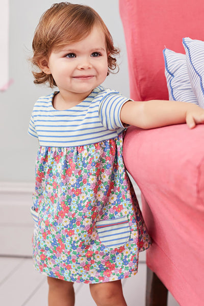 Vestido de Algodón Estampado Floral con Manga Corta - Image 9
