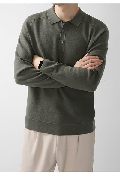 Suéter de Punto Casual en Lana de Cordero - Diseño Liso y Moderno - Image 24
