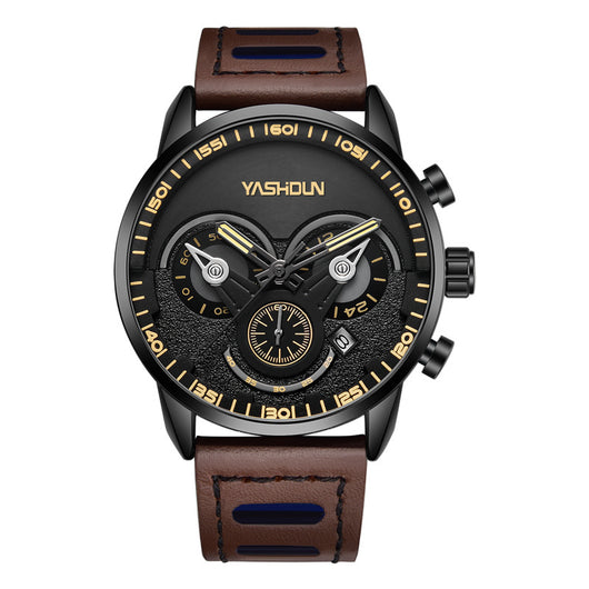 Reloj Cronógrafo de Tres Esferas con Calendario - Diseño Moderno y Personalidad - Image 4