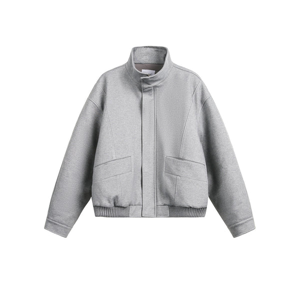 Abrigo de Lana Grueso con Cuello Alto Retro - Acolchado de Algodón para Hombre - Image 5