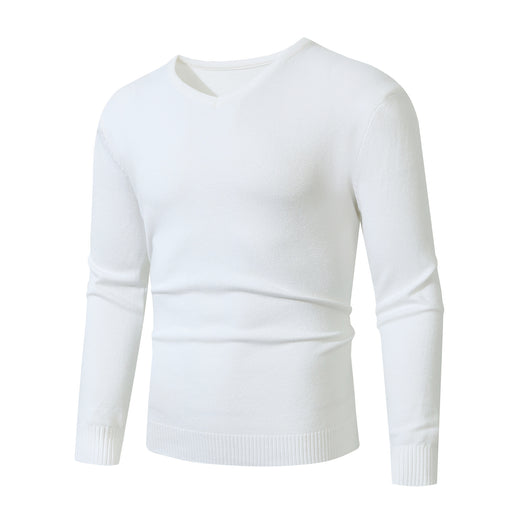 Suéter Base Layer Cuello V Manga Larga Estilo Europeo - Image 6