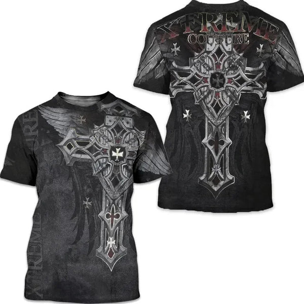 Playera Casual Dark Knight de Manga Corta - Importación - Image 3