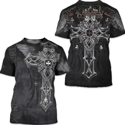 Playera Casual Dark Knight de Manga Corta - Importación - Image 3