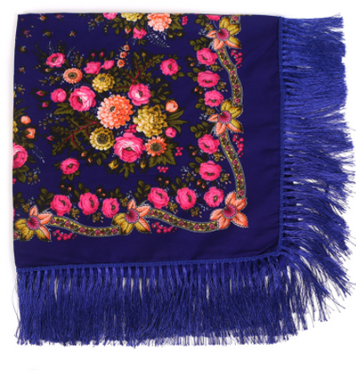 Pañuelo Étnico Estampado con Flecos de Rayón - Image 4