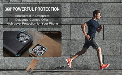 Funda Magnética de Cuero para Teléfono con Cartera Integrada - Image 25