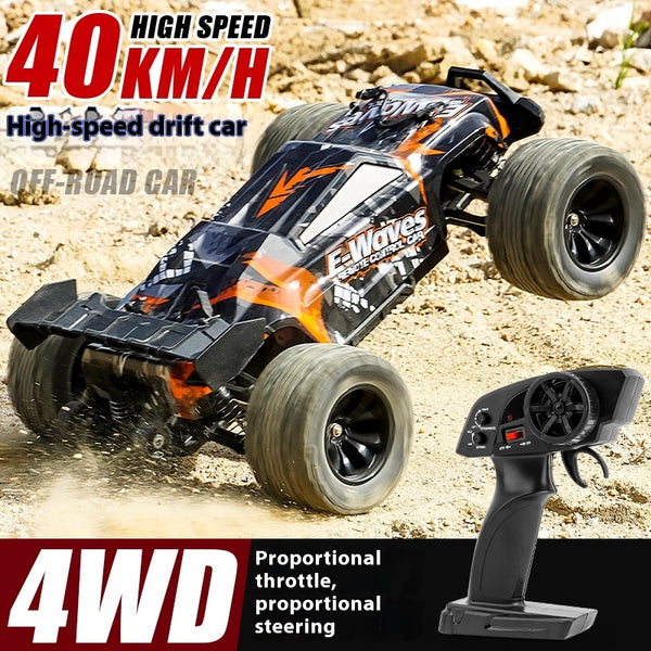 Auto Control Remoto 4x4 Todoterreno de Alta Velocidad con Ruedas Grandes