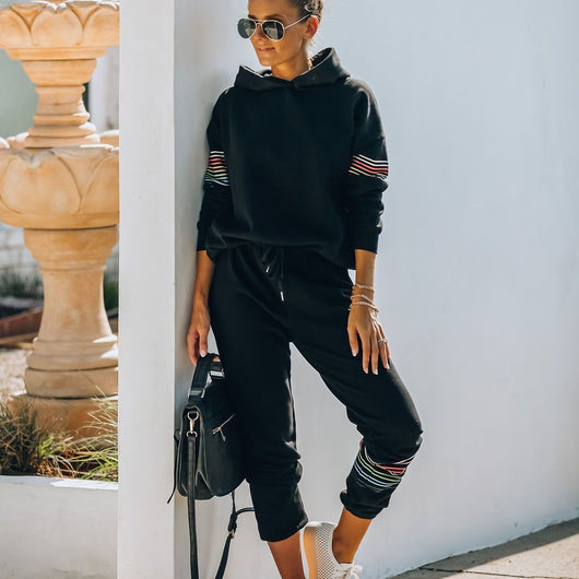 Conjunto Deportivo con Capucha Combinado en Tonos Otoñales - Image 6