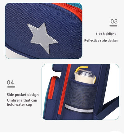 Mochila Escolar Ergonómica Impermeable Alivio de Carga - Image 16