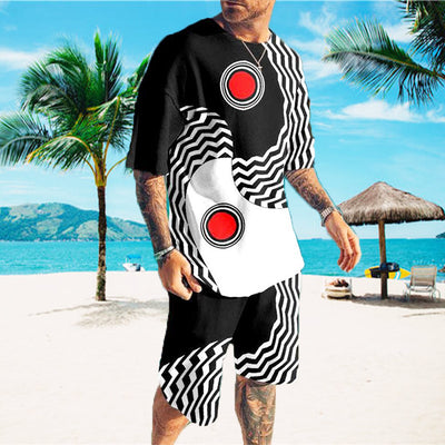 Traje Deportivo Casual Hombre Estampado Fresco - Image 11
